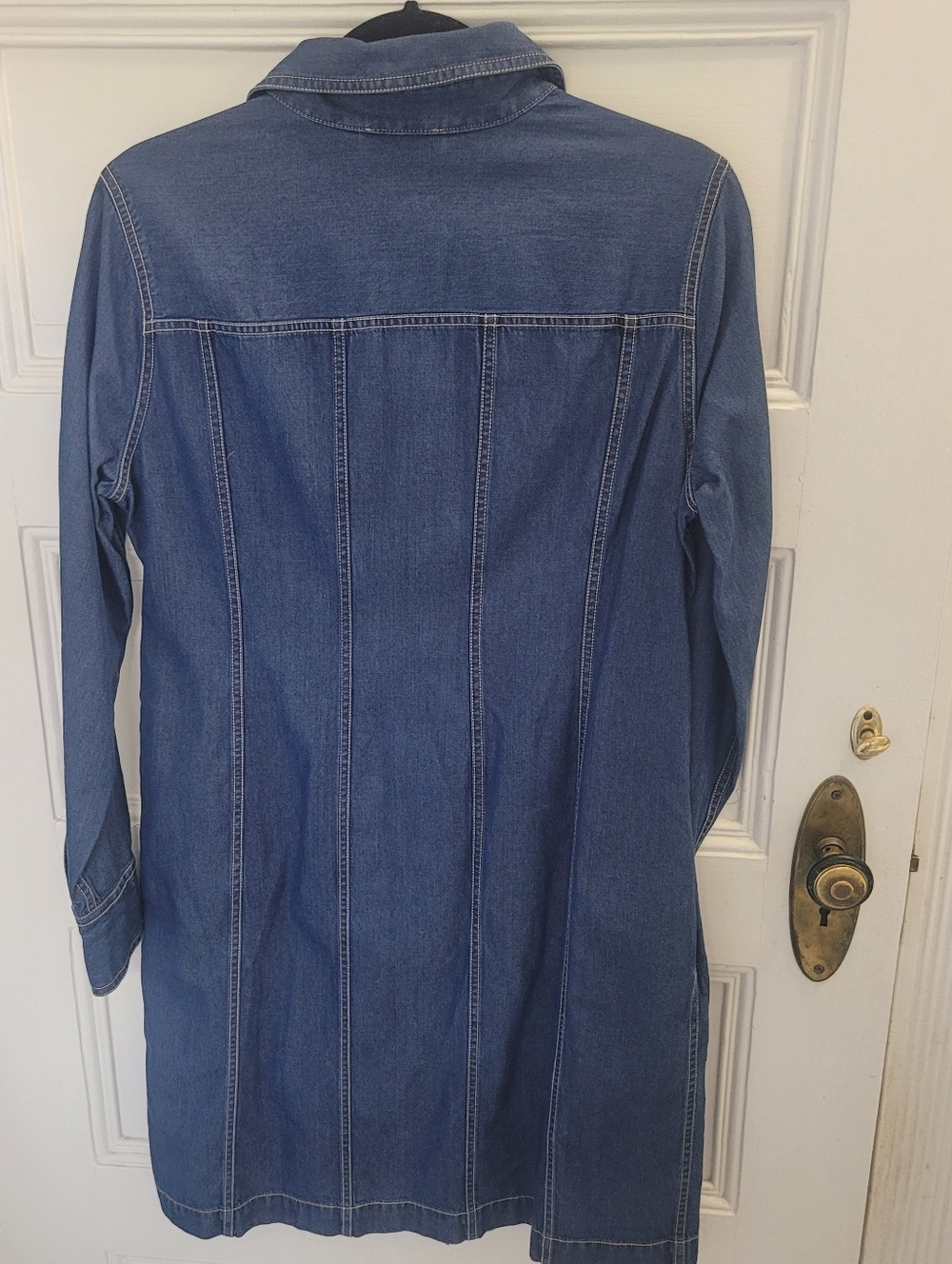 Hinson Wu Sabrina Denim Shirt Dress S Tencel Cotton Soft Lightweight Tie Waist - Picture 7 of 11